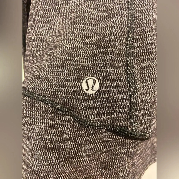 Lululemon Think Fast Pullover Heathered Herringbone Black Size 6 - Picture 8 of 9